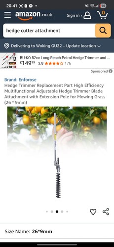 Hedge trimmer attachment - trimmer,