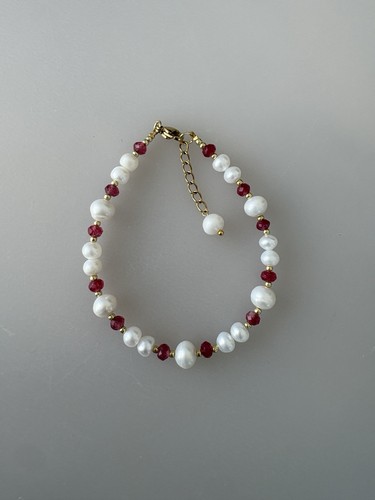 Ruby freshwater pearl - freshwater,