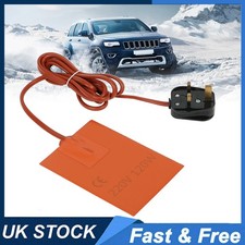 220V 150W Car Engine Oil Pan Sump Tank Heater Silicone Heating Pad UK Plug New