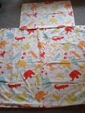 Boys Reversible Crocodile Monkey Elephant Single Duvet Quilt Cover  & Pillowcase