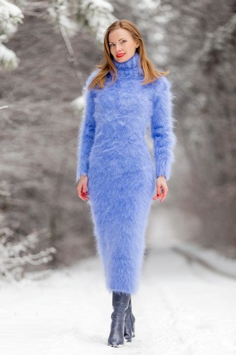 Supertanya blue long mohair - long,