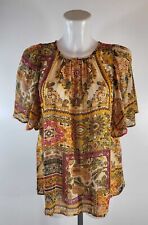Ladies new Ex M&Co Chiffon Top blouse  size 10 12 14 16 18