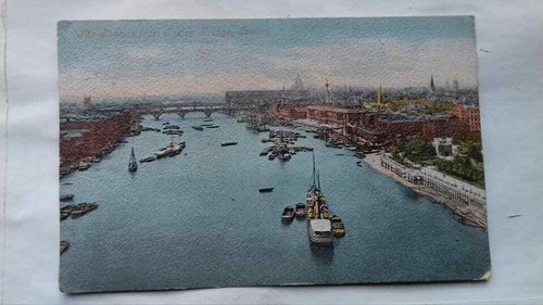 Antique postcard thames - antique, postcard,thames