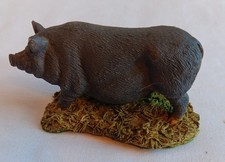 Natures Heritage Collection Royal Doulton Black Pot Bellied Pig Figure Ornament