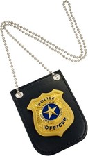 Police Badge with Chain and