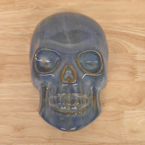 Handmade ceramic skull - ceramic, wall