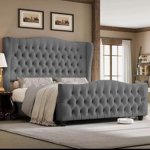 Alpine wingback bed - wingback,