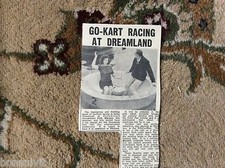 k1-7 ephemera 1966 article go kart racing at dremaland margate whirl a boat