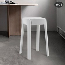 5Pcs Plastic Stools 18''