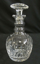 Vintage Cut Lead Crystal 2 Ring Neck Decanter       Sh2