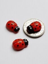 3 LADYBUG ladybird Mini Fairy Garden Micro Dolls House Bonsai Landscape Ornament