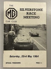 MG Car Club Silverstone Programme Race Meeting 23 May 1964