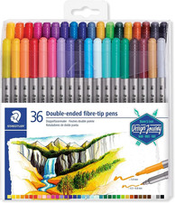 3200 TB36 Design Journey Double-Ended Fibre-Tip Pens, Pack of 36
