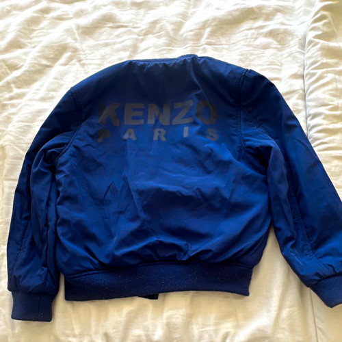 Kenzo blue cotton bomber - blue,