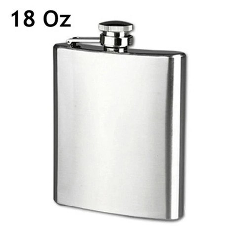 18oz stainless steel hip - steel,
