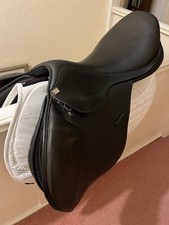 GFS Event Saddle 171/2” Black. Changeable gullet. Currently extra wide - white. 