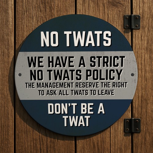 Rude bar sign - home,