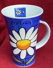 DUNOON 'DAISY' STONEWARE MUG by KATE MAWDSLEY MADE in SCOTLAND 15cm 3/4 PINT VGC
