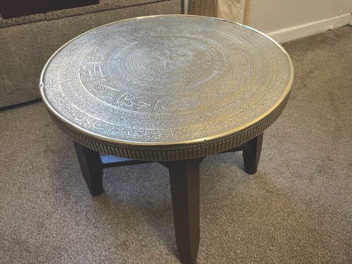 Antique benares table arabic - table,