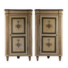 Pair Antique Corner Cabinets