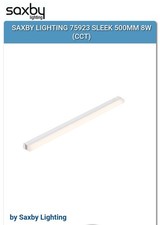 Under Counter/Cabinet LED Light + 1m Power Lead (91341) – Saxby Sleek CCT 500mm