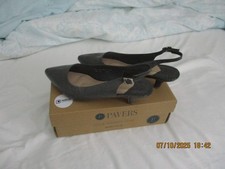 ladies shoes size 6 Colour Grey Crocodile Pattern Slingback Style Never been wor