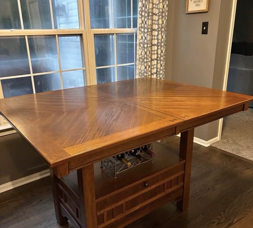 Solid wood dining table built - dining,