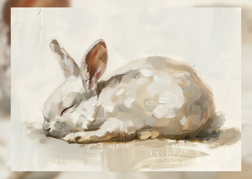 Rabbit napping oil - rabbit,