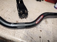 VINTAGE ORANGE STEM HARDCORE 80MM X,TERMINATOR Riser Bars ORANGE