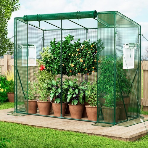 Heavy duty lean greenhouse - lean, to