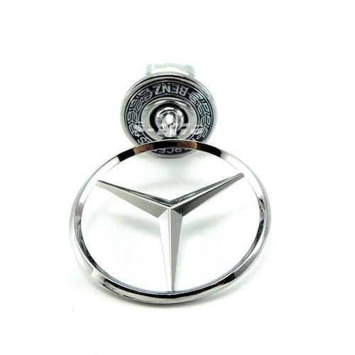 Front hood ornament mounted - front,