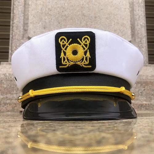 Navy captain hat skipper - skipper, yacht