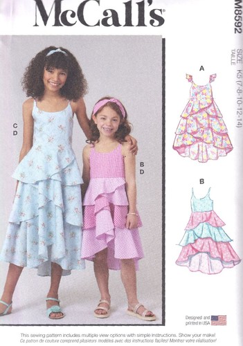 Mccalls 8592 girls dresses and - 8592,