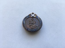 1958 VINTAGE SCOTTISH NURSERY NURSES EXAMINATION BOARD NURSES ENAMEL PIN BADGE