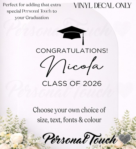 Personalised graduation vinyl - personalised,