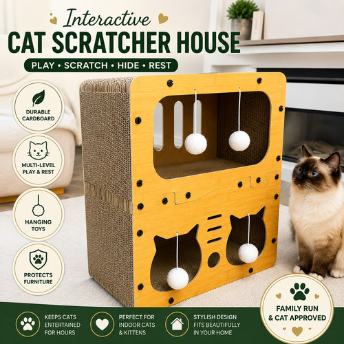 Indoor cat scratcher - cat,