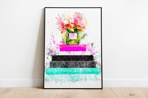 Watercolour splash floral book - floral,