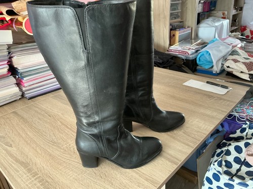 Black leather full length