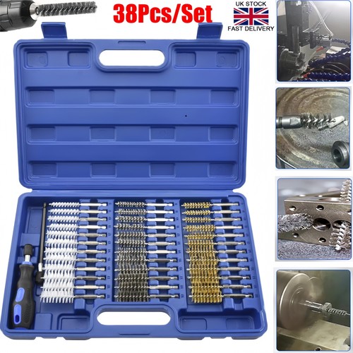 38pc wire brush set cleaning - brush,