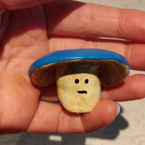 Light blue moody mushroom