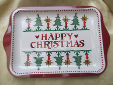 Emma Bridgewater Snack Sandwich Tray Christmas Joy Small Metal Small Flaw Unused