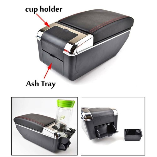 Dual layer armrest car console - layer,