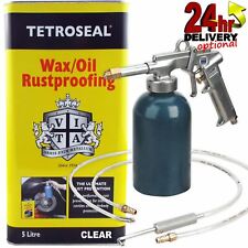 Tetroseal WaxOil Clear 5L Rustproof Wax/Oil Protection + Sealey Injection Gun