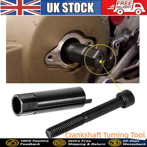 Crankshaft turning tool for - turning,