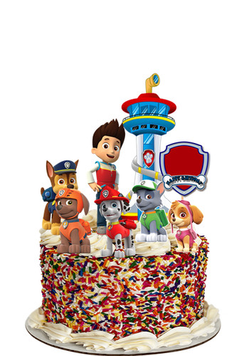 Set paw patrol - paw, cake