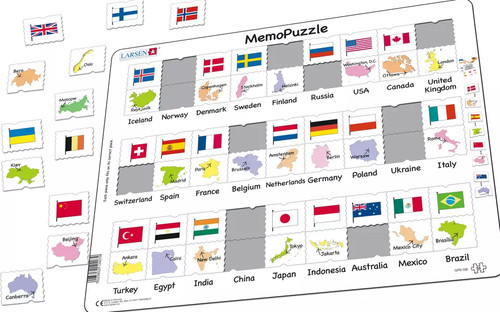 Flags and capitals - and, memopuzzle