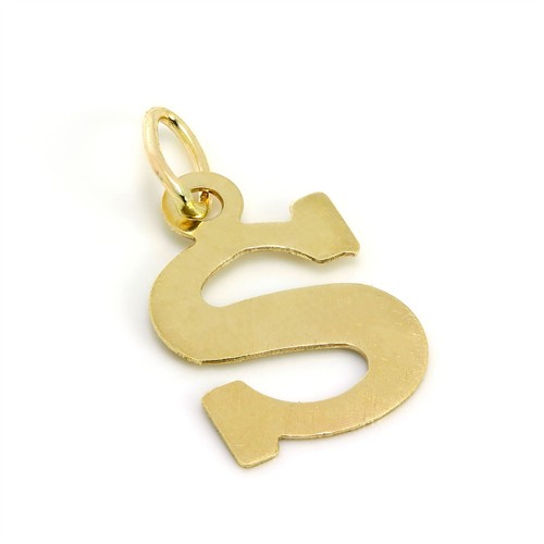 Lightweight 9ct gold initial - lightweight,
