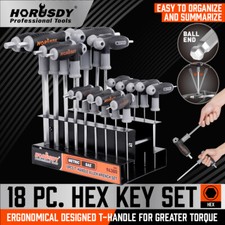 18 Pc SAE & Metric T Handle