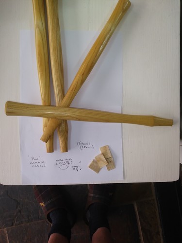 English ash pin - pin, handles