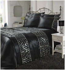 Black crystal shimmer diamante - black,
